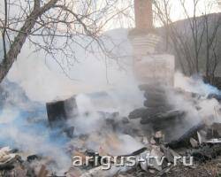 На станции Мостовой в пригороде Улан-Удэ огнем полностью уничтожен дом и надворные постройки