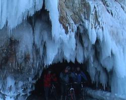 Велопробег по льду Байкала