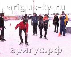 В Улан-Удэ прошли соревнования по шорт-треку среди школьников